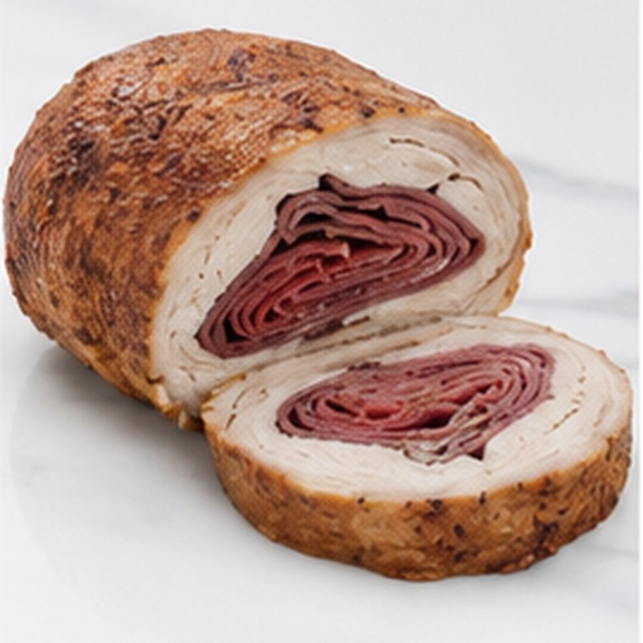 CHICKEN ROLL DARK W/BEEF PASTRAMI