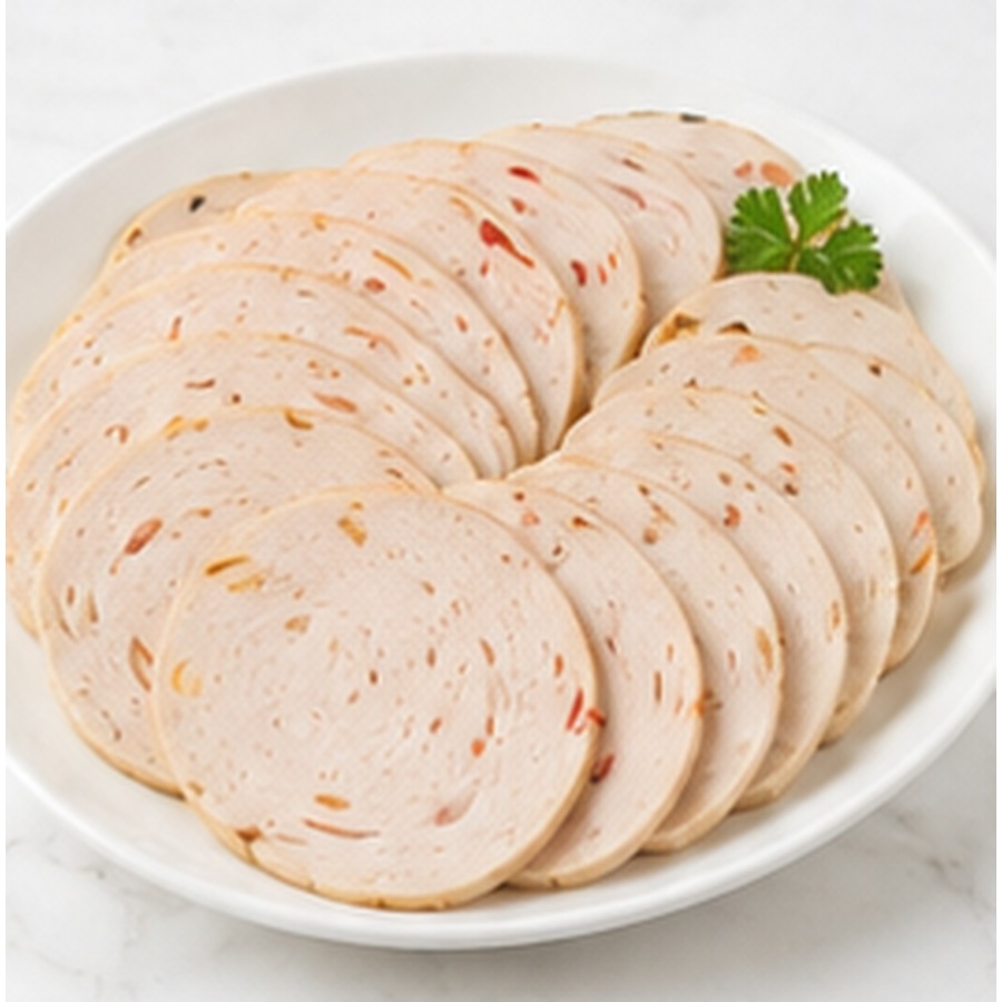 COOKED PICKLED CHICKEN ROLL SLICES