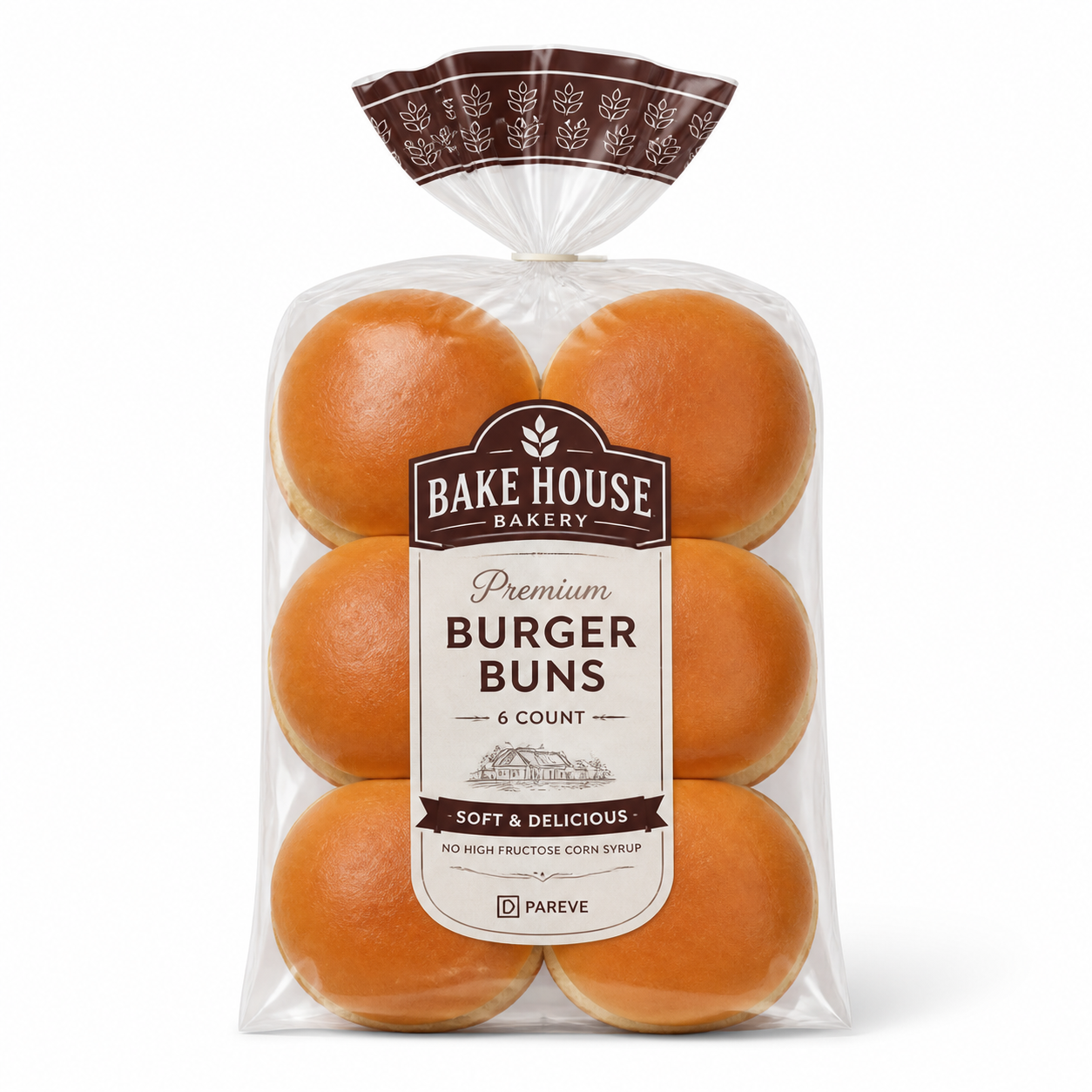 BURGER BUNS ZOMICK'S (6 PC)